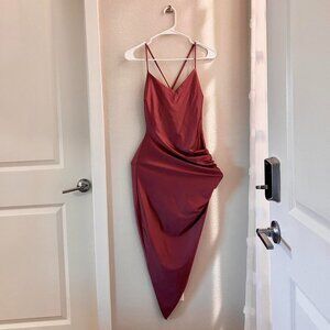 Windsor Pink/Mauve Midi Dress